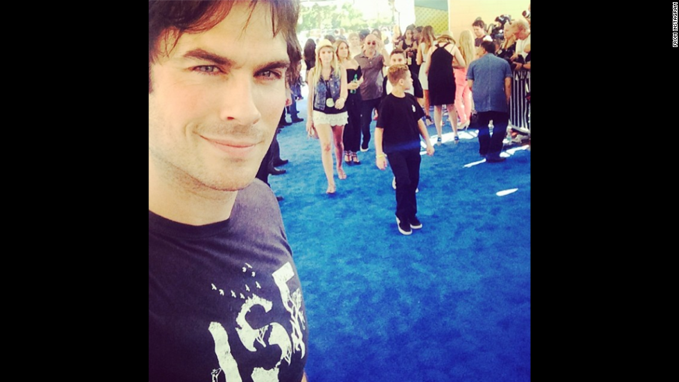 Actor Ian Somerhalder takes a photo at the Teen Choice Awards in Los Angeles on Sunday, August 10. "So grateful to you amazing TEENS!!!" <a href="http://instagram.com/p/ridtnGqJ1g/" target="_blank">he wrote on Instagram. </a>"I love you guys!"