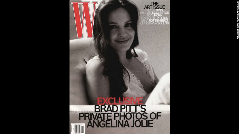 Actor Brad Pitt took this W magazine cover photo of his partner&lt;a  data-cke-saved-href=&quot;http://www.wmagazine.com/people/celebrities/2008/11/brad_pitt_angelina_jolie/&quot; href=&quot;http://www.wmagazine.com/people/celebrities/2008/11/brad_pitt_angelina_jolie/&quot; target=&quot;_blank&quot;&gt; Angelina Jolie&lt;/a&gt; while she breastfed one of their twins in 2008.
