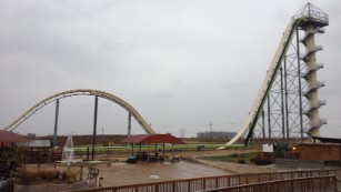 The Verrückt slide at Schlitterbahn.