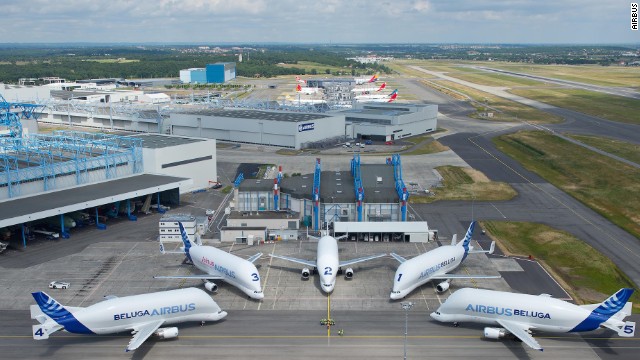Airbus operates a fleet of five Beluga cargo airlifters, which together perform more than 60 flights each week to transport components for the company&#39;s jetliners between 11 sites in Europe. 