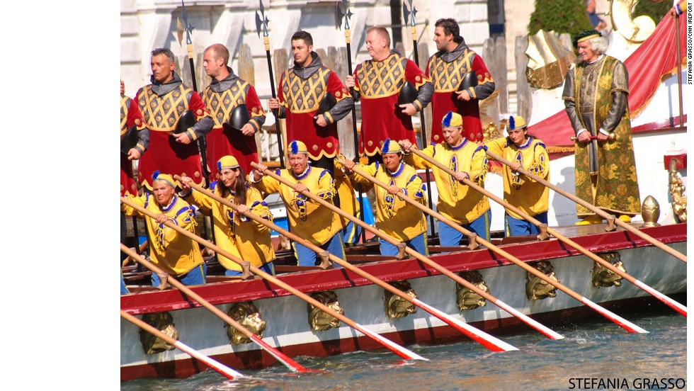 The colorful <a href="http://ireport.cnn.com/docs/DOC-1032100">Regata Storica</a> takes over Venice's Grand Canal in September 2013. The annual event features a parade of 16th century-style boats with gondoliers in period costume.