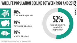 Wildlife population decline