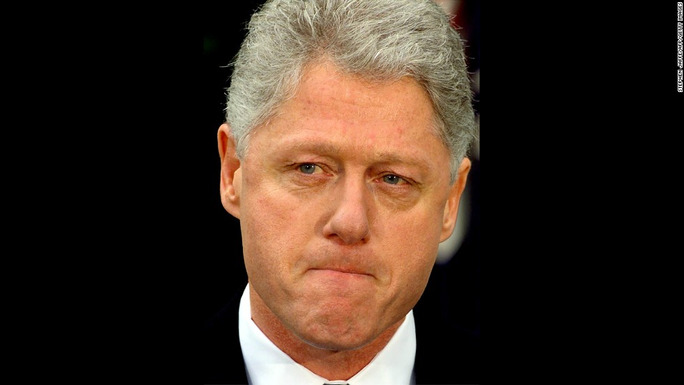 bill clinton black background sleek