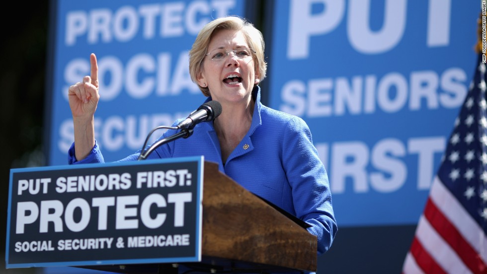 Ο γερουσιαστής Elizabeth Warren της Μασαχουσέτης έχει επανειλημμένα δηλώσει ότι & # 39? S δεν τρέχει για την προεδρία, αλλά ο δημοκράτης - ένα από τα αγαπημένα μεταξύ τους προοδευτικούς - έχει παρότρυνε να τρέξει από λαϊκιστές του κόμματός της. Μια πρώτη διάρκειας γερουσιαστής εκλεγεί το 2012, Warren είναι γνωστή για τις προσπάθειες της για να πάρει στη Wall Street - τόσο ως γερουσιαστής και ως ο δημιουργός του καταναλωτή χρηματοπιστωτικών Γραφείο Προστασίας κατά τη διάρκεια του Προέδρου Ομπάμα & # 39? S πρώτη θητεία.