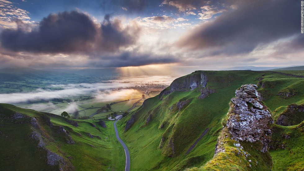 &quot;Sunrise at Winnats Pass,&quot; by German photographer Sven Mueller shows rugged scenery in the central county of Derbyshire.&lt;br /&gt;&lt;br /&gt;It won the &quot;You&#39;re Invited Award,&quot; sponsored by UK tourism agency Visit Britain, for the best image from an overseas entrant.