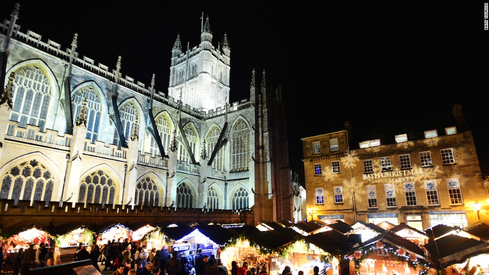 A seasonal favorite, the 18-day Bath Christmas Market has more than 170 wooden chalets selling distinctively British handmade crafts in a quaint Georgian setting. 