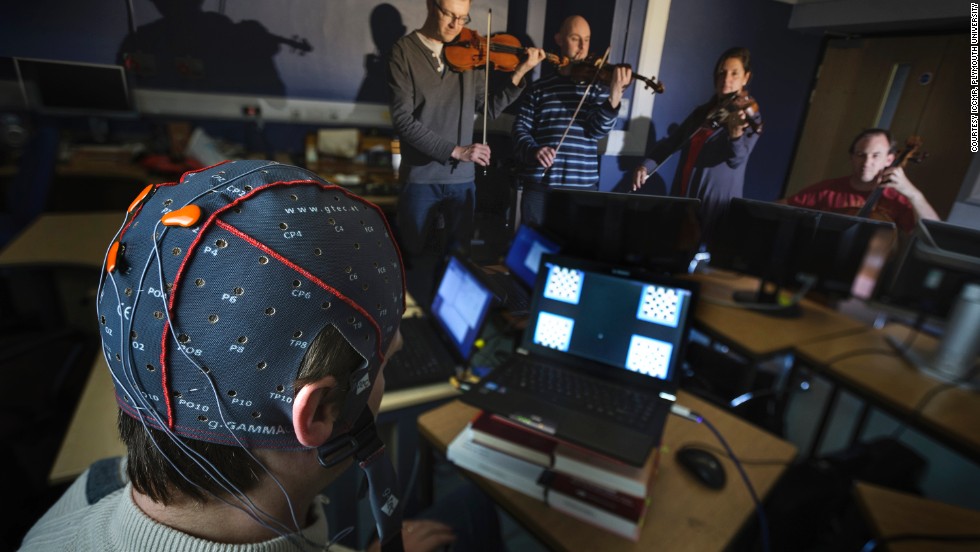 The new system, designed at UK&#39;s Plymouth University fuses tech and music allowing people to compose melodies using their eyes. The brain computer music interface (BCMI) uses electrodes plugged into the back of the head.