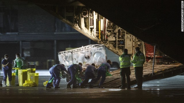 A healthcare worker diagnosed with Ebola after returning from Sierra Leone is wheeled in a quarantine tent onto an airplane at Glasgow International Airport in Scotland on Tuesday, December 30, bound for The Royal Free hospital in London. Health officials say the Ebola outbreak in West Africa is the deadliest ever. More than 6,000 people have died there, &lt;a href=&quot;http://www.who.int/csr/disease/ebola/situation-reports/en/&quot; target=&quot;_blank&quot;&gt;according to the World Health Organization.&lt;/a&gt;