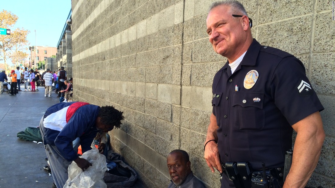 Joseph&#39;s partner, Danny Reedy, warned a reporter about the unsanitary conditions on Skid Row.