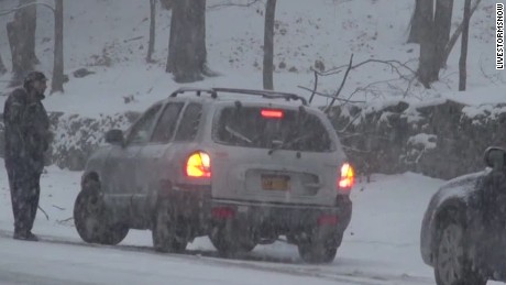 Residents in northeast hunker down in face of historic storm.