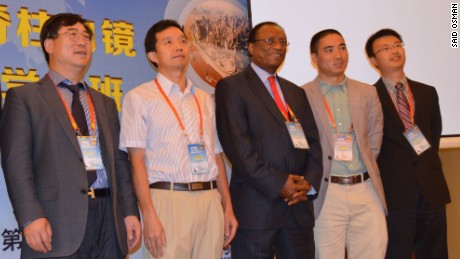 2014: Said Osman lectures at a spinal conference in Chongqing, China.