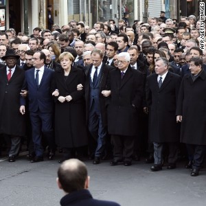 Many world leaders attended Sunday&#39;s unity rally in Paris.  There were no high-ranking U.S. officials there.