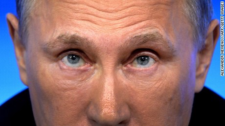 Russian President Vladimir Putin speaks during his annual press conference in Moscow on December 18, 2014. AFP PHOTO / ALEXANDER NEMENOV (Photo credit should read ALEXANDER NEMENOV/AFP/Getty Images)