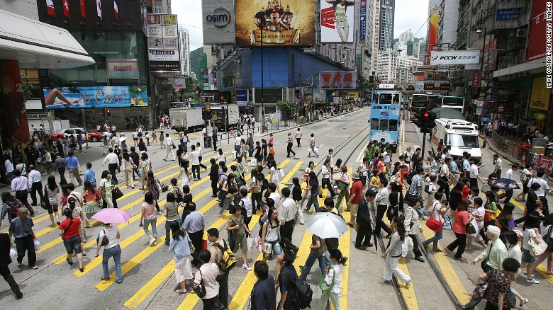 Last year&#39;s democracy protestors in Hong Kong were celebrated for their calm, friendly and safe demonstrations. Sunday shoppers can be a little more aggressive. 