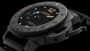 Panerai's new Luminor Submersible 1950 Carbotech is made from a unique carbon fiber-based composite material.