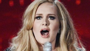 Singer Adele performs onstage during the Oscars held at the Dolby Theatre in Hollywood.