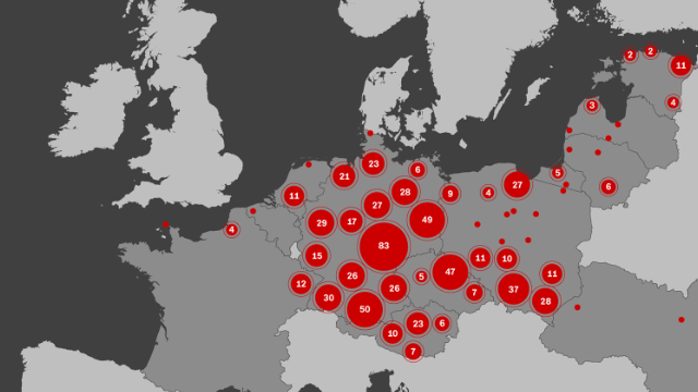 Mapa: las cifras de los campos de la muerte nazis