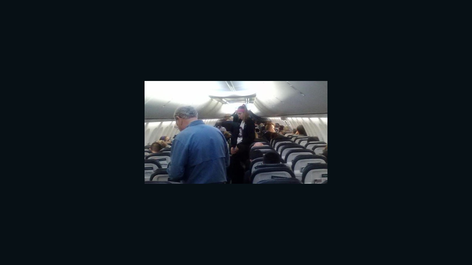 Airline officials said it's unclear how the scorpion made its way on the flight, which originated from Los Cabos, Mexico.