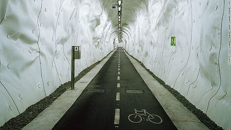 The Spanish city of San Sebastian has converted a disused railway tunnel into what is claimed to be the world's longest bike commuter tunnel. The tunnel allows for quick access to Bilbao, which was previously separated by steep hills.