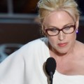 Actress Patricia Arquette accepts the Best Supporting Actress award at the 87th Annual Academy Awards in Hollywood on February 22.