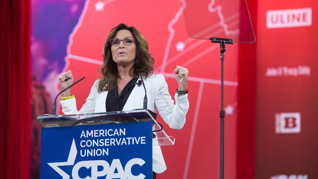Sarah Palin speaks on Thursday at CPAC.
