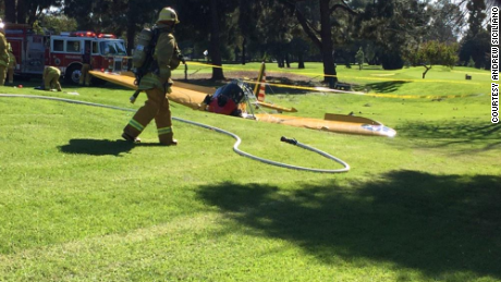 Harrison Ford battered, but ok after small-plane crash, son says.