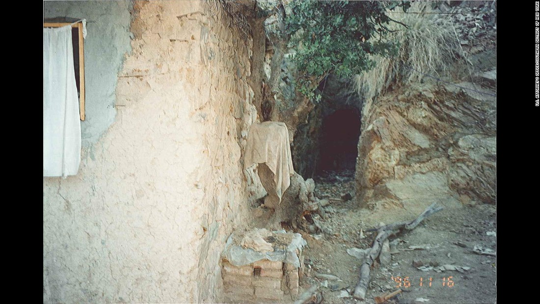 A secret passageway is seen at Tora Bora. Bin Laden told his sons that they must know their way out of the mountains in case of war.