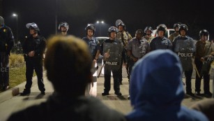 Calls for calm in Ferguson after shooting