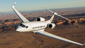 The Gulfstream G650 can fly eight passengers and four crew members some 8,000 statue miles at a cruising speed of Mach 0.85, according to specs posted on gulfstream.com.