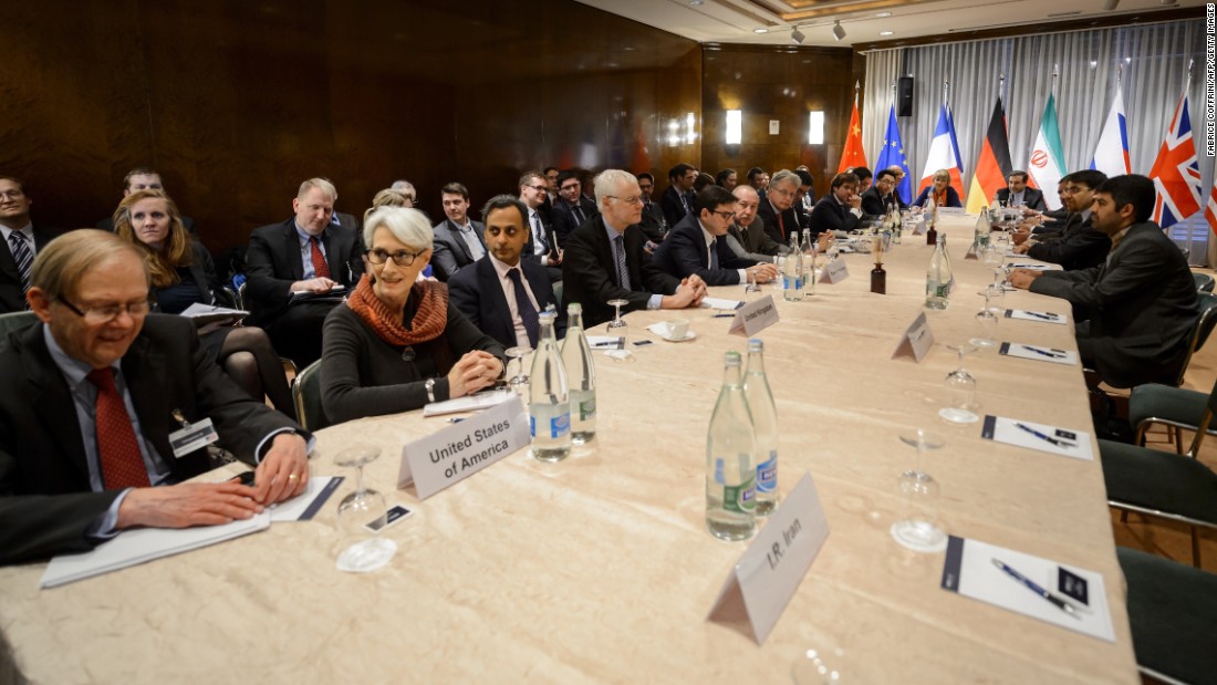 Iran and world powers comprising the P5+1 negotiating team meet in Montreux, Switzerland, on Thursday, March 5.