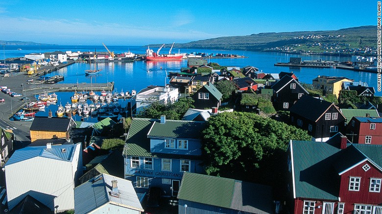 The capital of Faroes is located on the largest and most populated island, Streymoy. &lt;a href=&quot;http://www.visitfaroeislands.com/meetings/about/torshavn/&quot; target=&quot;_blank&quot;&gt;Torshavn&lt;/a&gt; has just three sets of traffic lights and a stadium big enough to hold 10% of Faroes&#39; population.