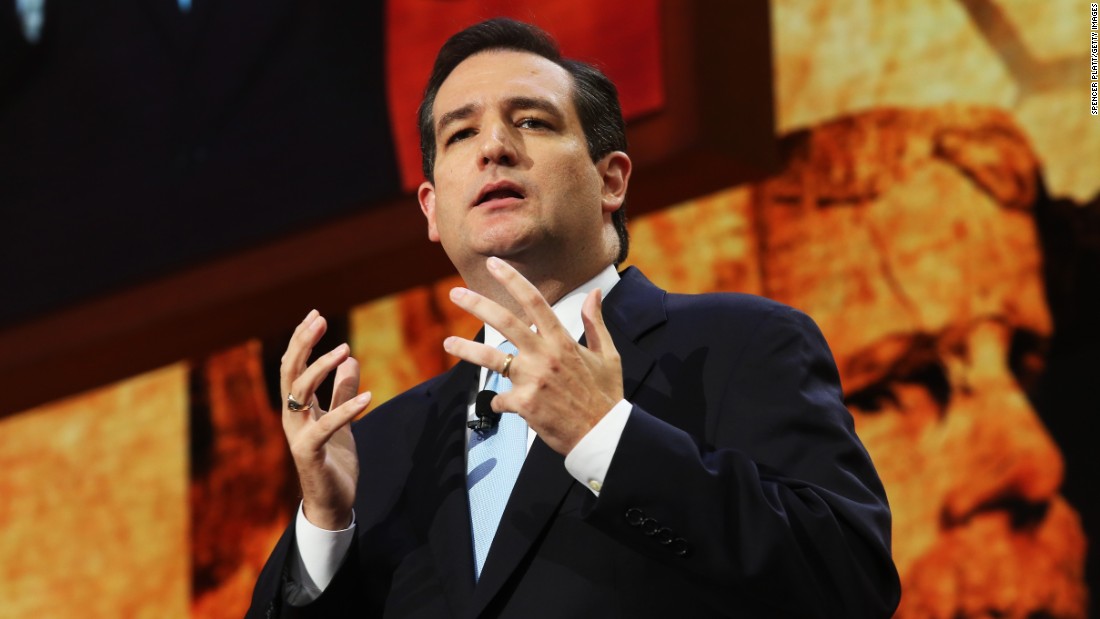 Then-Senate Republican Candidate and Texas Solicitor General Cruz speaks during the Republican National Convention in 2012.