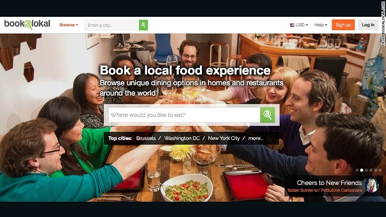 Bookalokal offers a range of food-related activities, including cooking classes, food tours, wine tasting and workshops. Guests pay between $30 and $50 to experience local food culture.