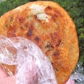 Shanghai street food scallion pancake