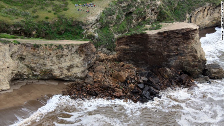 One person was killed and one injured when a rock face collapsed at Point Reyes National Seashore.