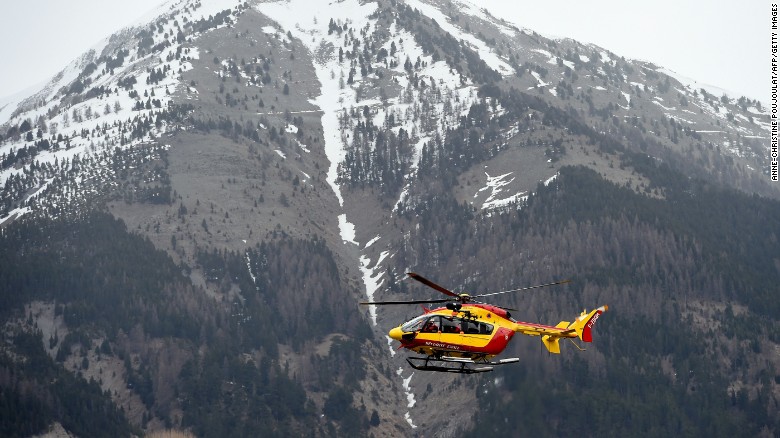 El sitio donde cayó el avión de Germanwings, una región casi desierta