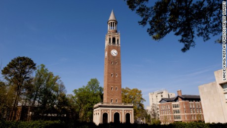 CHAPEL HILL, NC - APRIL 10: A view of the Morehead-Patterson Bell Tower on campus of the University of North Carolina on April 10, 2013 in Chapel Hill, North Carolina. (Photo by Lance King/Replay Photos via Getty Images)
