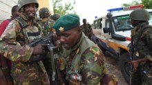 Kenyan Defence Forces are seen at the Garissa University campus after an attack by Somalia&#39;s al Qaeda-linked al-Shabaab gunmen in Garissa on April 2, 2015.