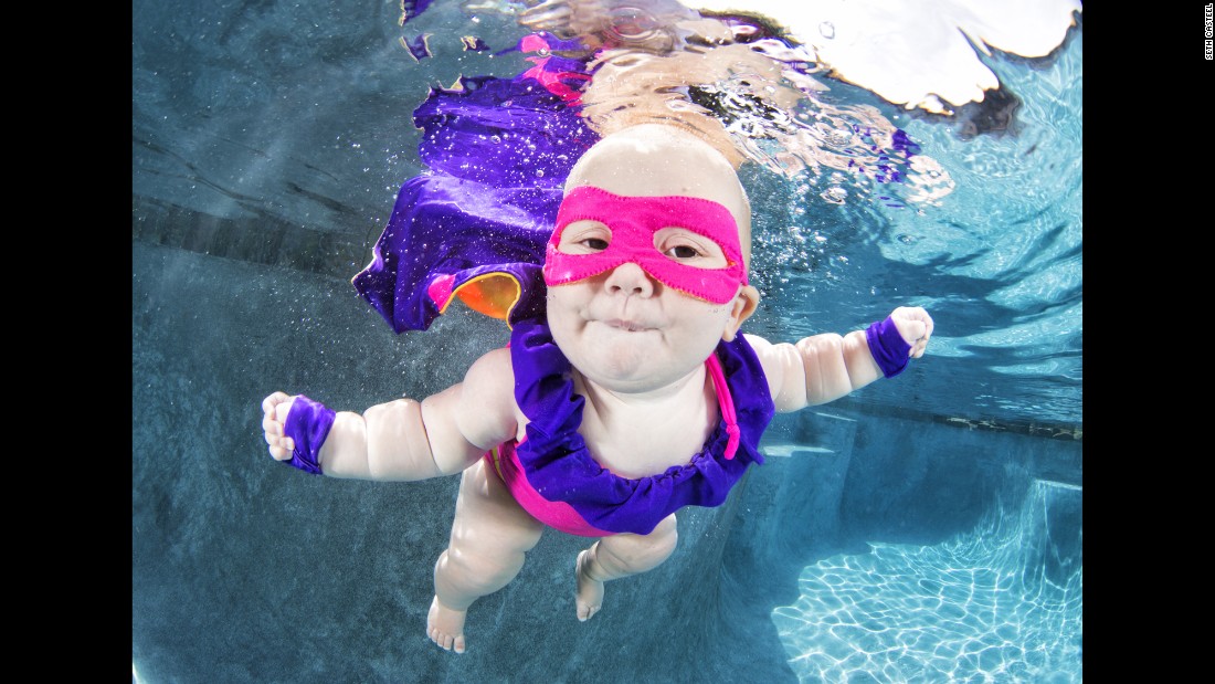 In his latest book, &quot;Underwater Babies,&quot; &lt;a href=&quot;http://www.sethcasteel.com/&quot; target=&quot;_blank&quot;&gt;photographer Seth Casteel&lt;/a&gt; one-ups the cuteness factor found in his previous underwater portraits of &lt;a href=&quot;http://www.cnn.com/2012/10/23/living/underwater-dogs/&quot;&gt;dogs and puppies.&lt;/a&gt;
