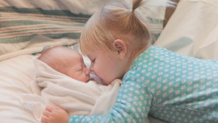 Kids meeting their baby siblings