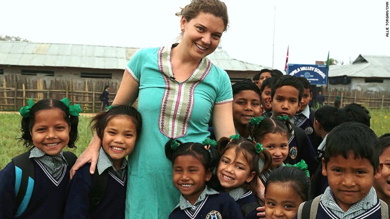 Doyne worked with a community in Nepal to build the Kopila Valley Children&#39;s Home. 