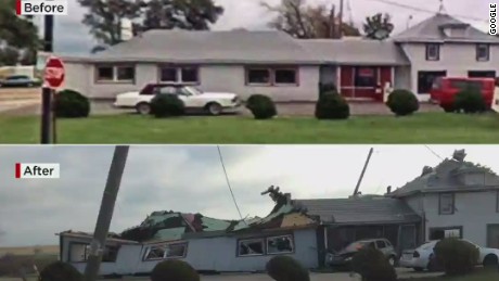 Before and after tornado damage - CNN Video
