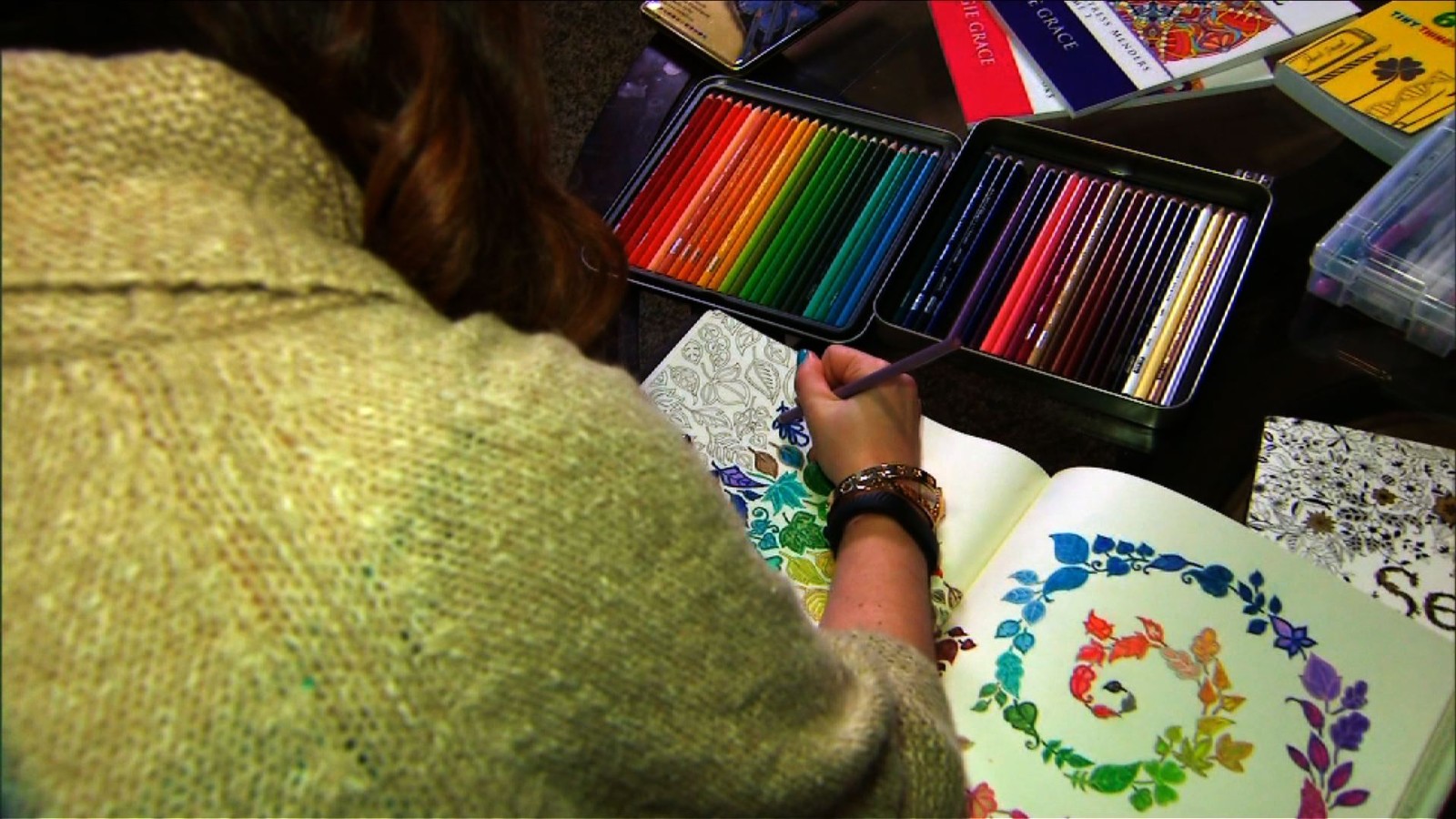 Coloring books for adults are topping bestseller lists
