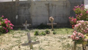 The bodies of migrants washed up on the shores of Lampedusa are buried in the local cemetery