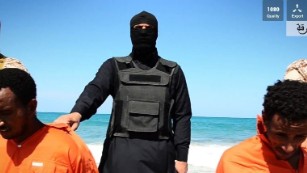 A video released by ISIS claims to show two groups of men being killed in Libya.