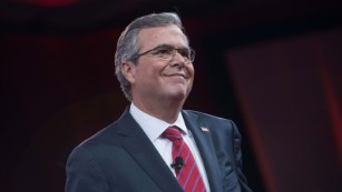 Jeb Bush speaks at the annual Conservative Political Action Conference in National Harbor, Maryland, on February 27, 2015. 