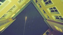 The laser during a test in Rome, in 2013.
