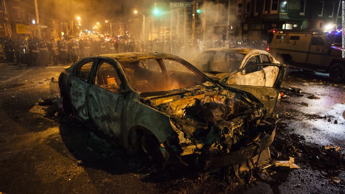 Baltimore protests: Crowds stand firm after curfew - CNN.com