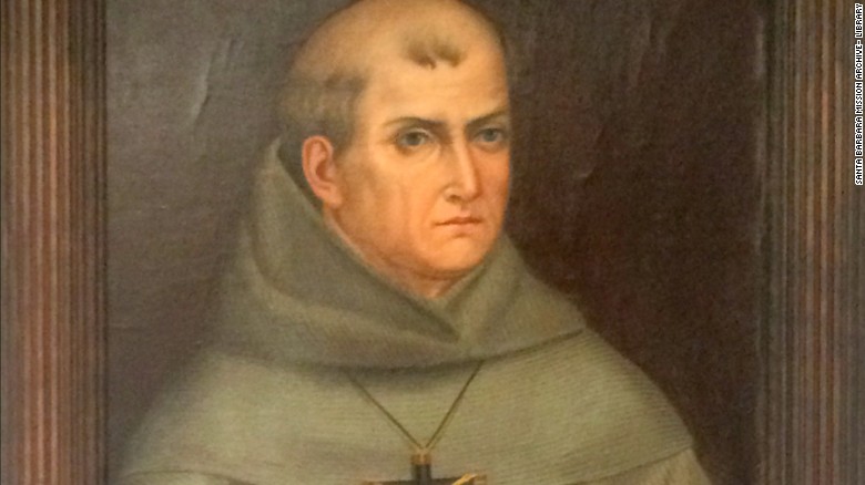 Few images exist of 18th-century Spanish missionary Junipero Serra, a founding figure of the American West. This portrait has become one of the standard representations of him and was done in the early 1900s by a Mexican priest, Father Jose Mosqueda, who said he copied it from a work that could have been an original portrait of Serra from the 1750s.