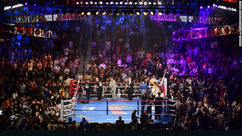 Floyd Mayweather took on Manny Pacquiao in Las Vegas.